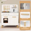 COSTWAY Kinderküche mit 10 Zubehör, Spielküche Holz mit Produktbild-Vorschau 7