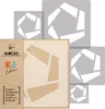 Schablonen Malen für Kinderzimmer, 5 Stück Set 9x9 bis Produktbild-Vorschau 1