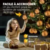 Lot de 54 boules de Noël en plastique robuste Décoration de Voir les images du produit 4