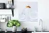 MuchoWow® Poster Goldfisch - Weiß - Fischglas 50x50 cm - Produktbild-Vorschau 3