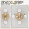 Runder Küchentisch, 80 cm, kompakte Tischplatte, Produktbild-Vorschau 4