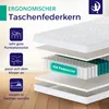Taschenfederkernmatratze 90 x 200 cm H2 - Höhe 18 cm -  Produktbild-Vorschau 4
