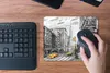 MuchoWow® Mauspad Mousepad Malerei - Stadt - Auto - Gelb Produktbild-Vorschau 4
