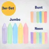 BEST SPORTING Straßenmalkreide 3er-Set | Jumbo, Bunt & Neon Produktbild-Vorschau 2
