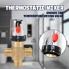 Termostatický směšovací ventil, mosazný sprchový směšovací Náhled obrázku produktu 9