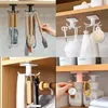Set mit 2 drehbaren Utensilienhaltern (360°), 6 Haken, kein Produktbild-Vorschau 3