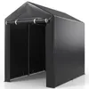 COSTWAY tuinhuis, garage-tent met oprolbare deur met rits, Productafbeelding-voorbeeld 1