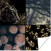 MuchoWow® Poster Tiger - Collage - Baum - Gold 50x50 cm - Produktbild-Vorschau 1