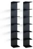Mensola Vicco Paolo Nero 28 x 190 cm Set di 2, Model 52084 Anteprima dell’immagine prodotto 1