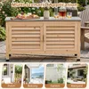 COSTWAY, armadietto da giardino in legno, mobiletto Anteprima dell’immagine prodotto 8