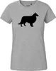Huuraa Damen T-Shirt Collie Sheltie Silhouette XXL Sport Produktbild-Vorschau 2