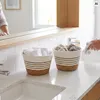 HMF Aufbewahrungskorb mit versteckten Griffen, runder Korb Produktbild-Vorschau 7