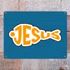 Jesus-Fisch Metallschild in 15x20 cm für Gläubige Produktbild-Vorschau 7