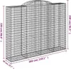 The Living Store Gabionen mit Hochbogen 3 Stk. Produktbild-Vorschau 6