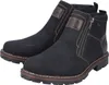 A pair of black winter boots with brown accents and zippers. Anteprima dell’immagine prodotto