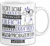 Musikproduzentin Geschenk Becher Tasse Gott Schuf Alle Produktbild-Vorschau 1