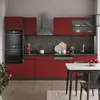 Küchenzeile Vicco R-Line Rot/Anthrazit 300 cm J-Shape, mit Produktbild-Vorschau 4
