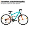 Hiland 26 Zoll Vollfederung Herren Damen Mountainbike, 18 Produktbild-Vorschau 2