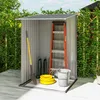 Outsunny Gerätehaus aus Stahl, 0,92 m² Geräteschuppen mit Produktbild-Vorschau 7