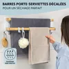 porte-serviettes eluno avec 2 barres porte-serviettes et 6 Voir les images du produit 4