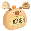 Dětský budík Capybara s nočním světlem, digitální budík do Náhled obrázku produktu 4