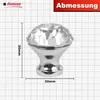 Domino Elegante Crystal A Möbelknopf 30mm in Chrom & Weiß Produktbild-Vorschau 4