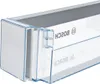 Close-up of a transparent plastic drawer with Bosch branding, likely for a refrigerator or appliance. Náhled obrázku produktu