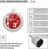Verlängerungskabel 3 m / 1 Steckdose / weiß / PVC / 1,5 mm2 Produktbild-Vorschau