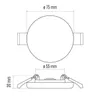 EMOS LED podhledové svítidlo VIXXO 7,5 cm, 6 W, neutrální Náhled obrázku produktu 14