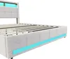 CDGlobal Polsterbett 160x200, LED Doppelbett mit USB Typ C Produktbild-Vorschau 12
