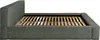 A side view of a bed frame with a slatted mattress support. Produktbild-Vorschau