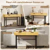 HOMCOM Konsolentisch Schmaler Flurtisch mit 2 Schubladen, Produktbild-Vorschau 6