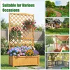 COSTWAY Blumenkasten mit Rankgitter, Sichtschutz, Produktbild-Vorschau 7