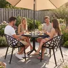 CLP Gartenmöbel-Set stapelbar Avara mit 4 Stühlen Produktbild-Vorschau 4