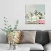 DEQORI Glasbild Echtglas 50x50 cm 'Retro Wellenreise' Produktbild-Vorschau 3
