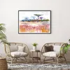 Gerahmtes Poster - Schwarzer Rahmen - Aquarell Savanne Produktbild-Vorschau 6