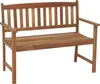 2-Sitzer-Holzbank Borkum, Maße: ca. 109 x 86 x 58 cm Produktbild-Vorschau 1