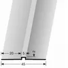 Wandprofil 4 x 4 x 2700 mm Einfasshöhe 2 mm Tapetenprofil Produktbild-Vorschau 4