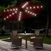 KINGSLEEVE® Parasol déporté inclinable rouge Ø 300cm Voir les images du produit 2