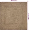 vidaXL Bereichsteppiche Natürlich und Schwarz 300 x 300 cm Produktbild-Vorschau 6