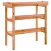 vidaXL Sázecí stolek s policemi hnědý 78x38x82,5 cm masivní Náhled obrázku produktu 6