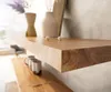 DELIFE Wandregal Edge 145 cm Akazie Natur gerade Kante Produktbild-Vorschau 4