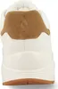 The back view of a white sneaker with brown accents. Anteprima dell’immagine prodotto