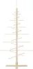 vidaXL Arbre de Noël en bois à décorer 125 cm Pin massif Voir les images du produit 4