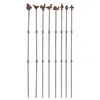 Plantensteunen, 131 cm, staal, roestbruin, 8 stuks Productafbeelding-voorbeeld 1