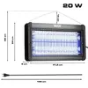 Lapač komárů UV světlo IKV-20W VAYOX Náhled obrázku produktu 15