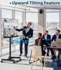 TV-Ständer Rollbar 13-49 Zoll Flat Curved TVs, Tragbar Produktbild-Vorschau 7