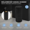 ML-Design Mülleimer mit Sensor 40L rund Stahl Schwarz matt Produktbild-Vorschau 2
