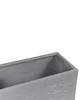 BELIANI Blumentopf Grau 60x29x30 cm Lehm-Faser-Mischung und Produktbild-Vorschau 5