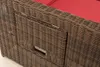 CLP Polyrattan Sofa Ancona 5mm braun-meliert Polsterfarbe Produktbild-Vorschau 7